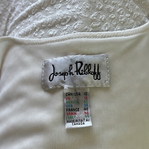Joseph Ribkoff Off White Textured Camisole Style Top Size 10 - Picture 9 of 13